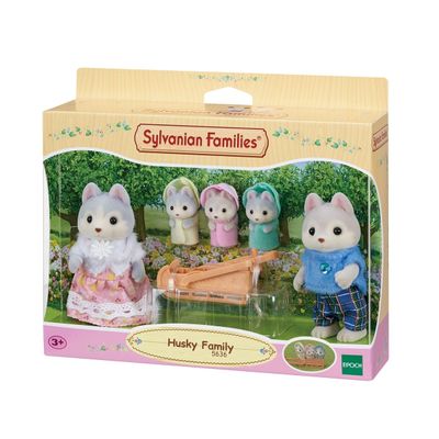 Imagen 2 del producto Playset figuras Sylvanian Families familia Husky para bebé