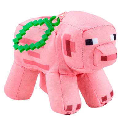 Imagen 1 del producto Peluche Minecraft cerdo con clip para mochila