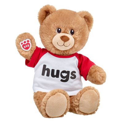 Imagen 2 del producto Polera Build a Bear estampado HUGS blanco y rojo