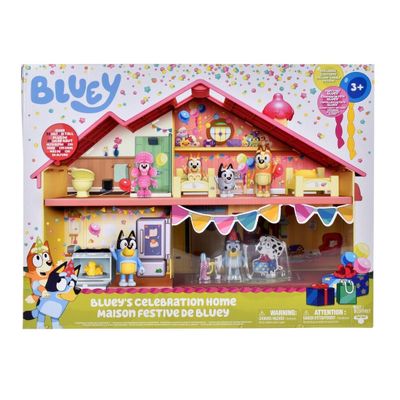 Imagen 2 del producto Playset BLUEY 11 piezas casa celebración cumpleaños