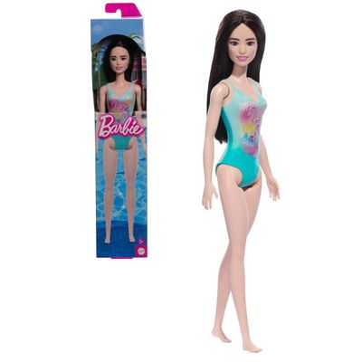 BARBIE FASHION & BEAUTY DE PLAYA SORPRESA-TRAJE BAÑO VERDE