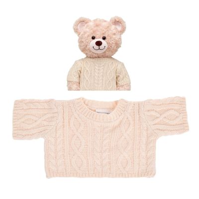 Sweater Build a Bear blanco invierno para peluche
