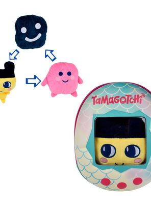 Mochila con peluche compañero tamagotchi - mametchi