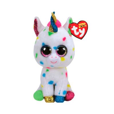 Imagen 2 del producto Peluche Beanie Boos unicornio moteado mediano