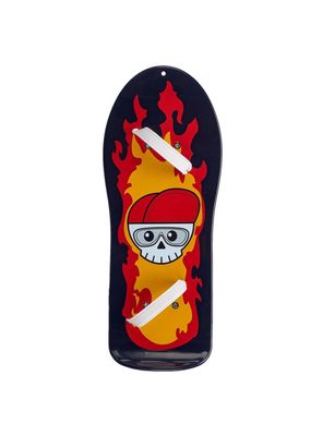 Skateboard Build a Bear negro con llamas para ositos