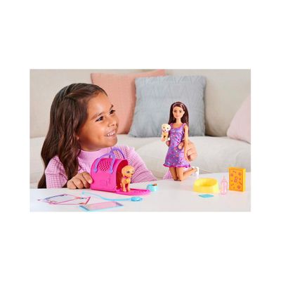 Imagen 2 del producto Set de juego Barbie adopta perritos con transportador