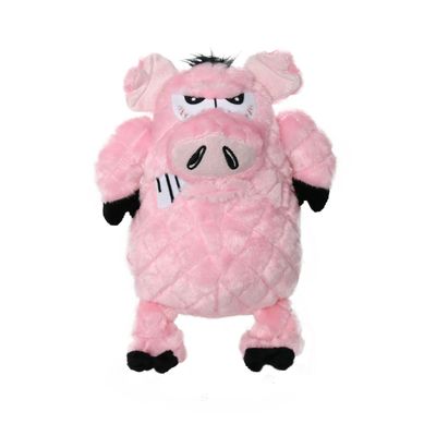 Juguete para perros Ansaldo Pets cerdito enojado de felpa