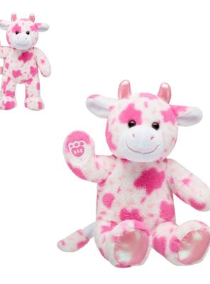 Peluche Vaca Rosa Build-A-Bear