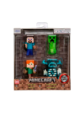 Imagen 2 del producto Set de 4 Piezas Increíbles de Minecraft – Figuras de 9 cm