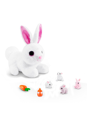 Imagen 1 del producto Peluche Mama y Bebé Conejo Sorpresa Pets Alive para bebé