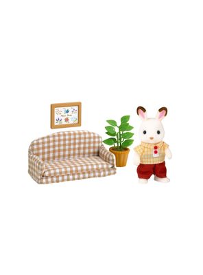 Set de sofá Sylvanian Families conejo chocolate colección