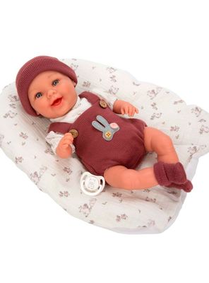 Muñeco De Peso Elegance Gadi Granate Con Cojín 35 Cm Arias