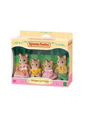 Imagen 2 del producto Figuras Sylvanian Families familia Gato de Rayas