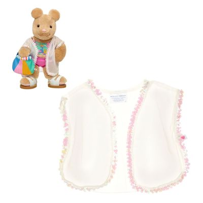 Salida de baño Build A Bear blanca clásica para peluche