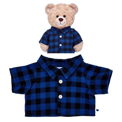 Imagen 1 del producto Camisa A Cuadros Negro/Azul Build-A-Bear