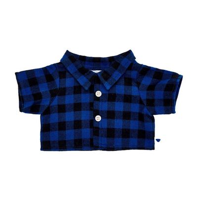 Imagen 2 del producto Camisa A Cuadros Negro/Azul Build-A-Bear