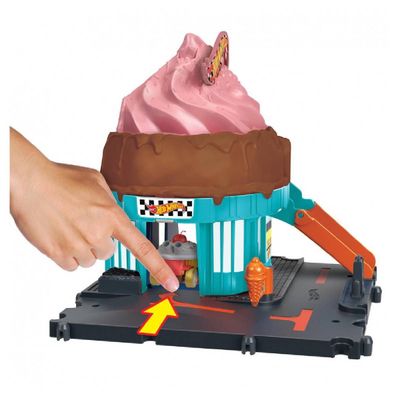 Imagen 2 del producto Hot Wheels City Pista De Juguete Heladería