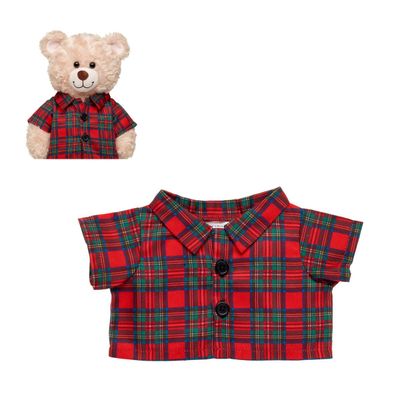 Camisa escocesa Build a Bear para peluche colección