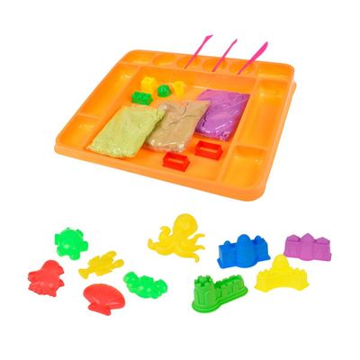 Imagen 2 del producto Juego de arena mágica Ansaldo con bandeja y moldes