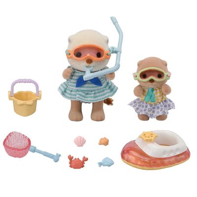 SET HERMANAS NUTRIA MARINA SYLVANIAN FAMILIES