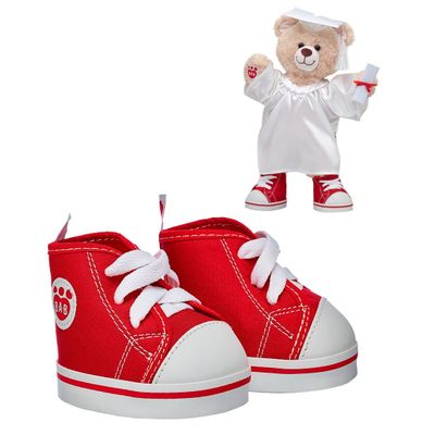 Imagen 1 del producto Zapatillas altas Build a Bear color rojo y blanco