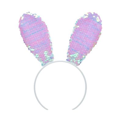 CINTILLO OREJAS CONEJO LENTEJUELAS BUILD-A-BEAR