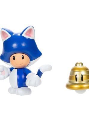 Figuras 10 cm super mario de nintendo - toad felino