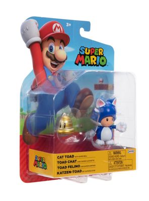 Imagen 2 del producto Figuras 10 cm super mario de nintendo - toad felino