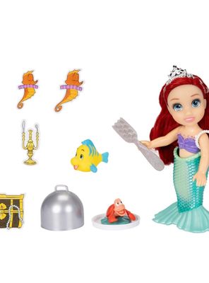 Muñeca 15 cm con accesorios princesas de disney - ariel