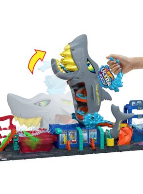 Imagen 2 del producto Hot Wheels City Pista Juguete Lavado De Autos Mega Tiburón