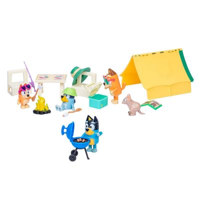 Playset figuras Bluey Campamento con accesorios