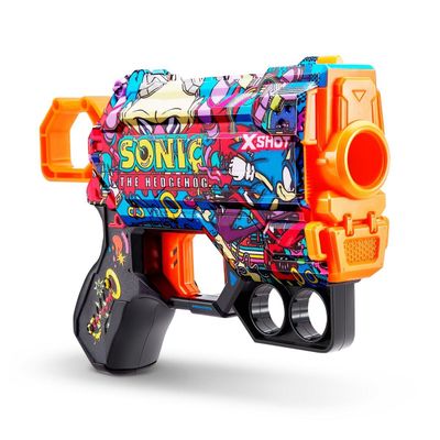 LANZA DARDOS SKIN MENACE SONIC CON 8 DARDOS X-SHOT - ROBOTNIK