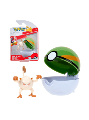 Figura de acción Pokémon Mankey colección Pokébola