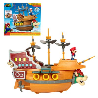Figura de acción Nintendo deluxe Bowser Ship playset
