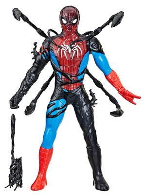 Figura de spiderman venomversus transformación líquida
