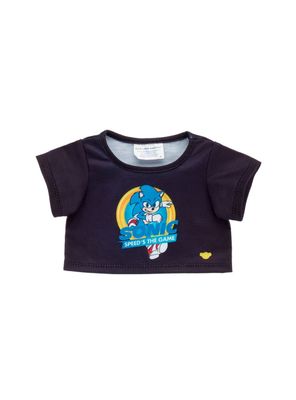 Polera Build a Bear Sonic negra para peluche