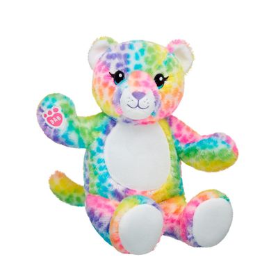 Peluche Build a Bear cheetah arcoíris suave y esponjoso