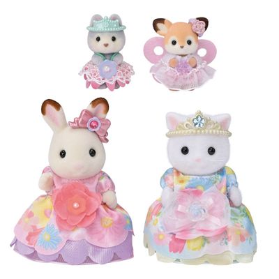 Figuras Sylvanian Families set princesas flores para bebé