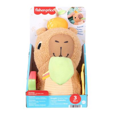 Imagen 2 del producto Peluche Fisher Price capibara para bebé estímulos y juego