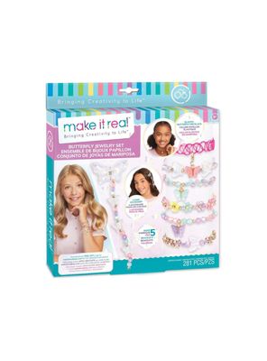 Set de joyería MAKE IT REAL 281 piezas mariposas
