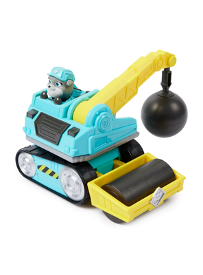 vehículo y figura paw patrol-motors wrecking ball