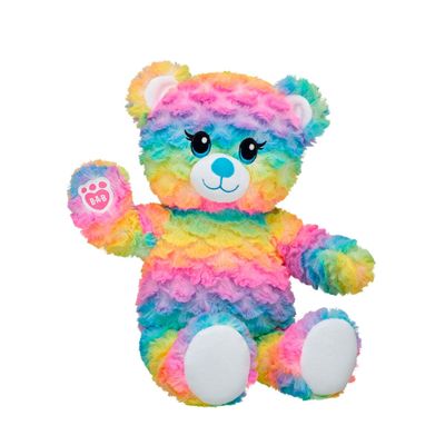 Peluche Build A Bear oso arcoíris suave y esponjoso