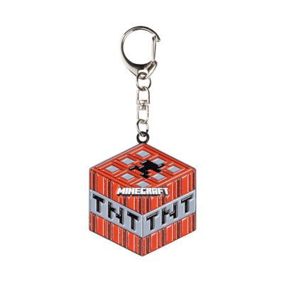 Llavero metálico Minecraft colección TNT