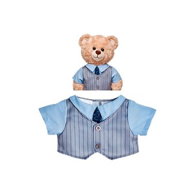 Chaqueta Build a Bear con corbata negra para peluche