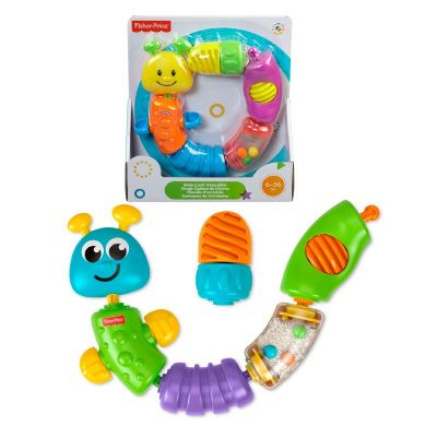 Juguete didáctico Fisher Price oruga 6 piezas colores
