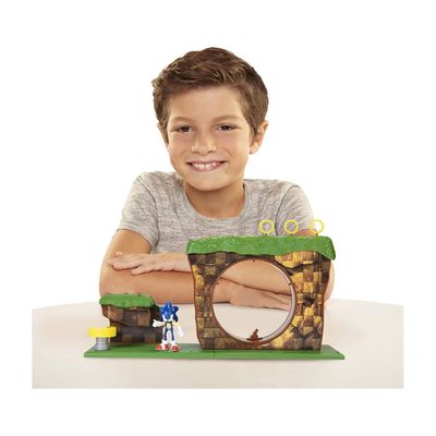Imagen 2 del producto Playset Sonic colina verde con figura y accesorios