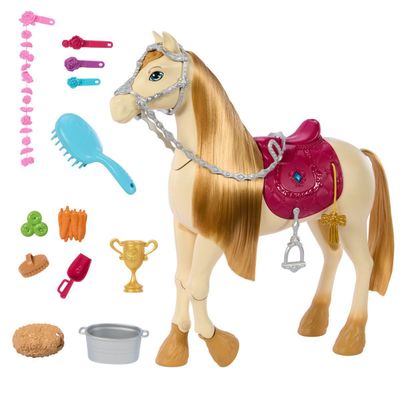 Muñeca Barbie Detective caballo interactivo con accesorios