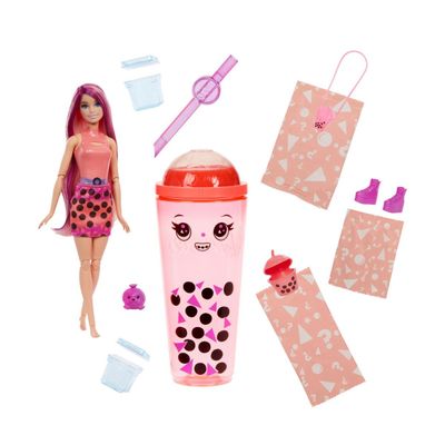 BARBIE POP REVEAL BOBA TEA MUÑECA SORPRESA - NARANJO