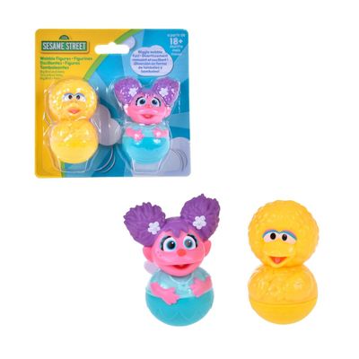 Figuras Plaza Sésamo pack 2 Big Bird y Abby 8 cm
