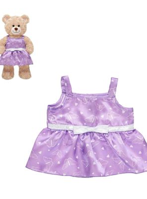 Imagen 1 del producto Vestido Build a Bear morado mariposas para peluche
